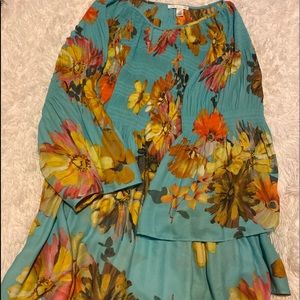 Plus Size Colorful Blouse